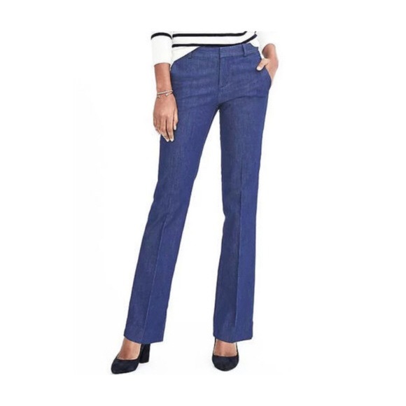 Banana Republic Ryan Pantalone Lana Leggero Nero – Taglia 0, Slim Fit, Dritto, Nuovo Con Etichette